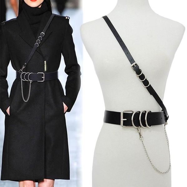belts punk gothic leather women with chain harajuku harness waist belt body strap dress jeans slim bondage cool waistband, Black;brown
belts punk gothic leather women with chain harajuku harness waist belt body strap dress jeans slim bondage cool waistband, Black;brown