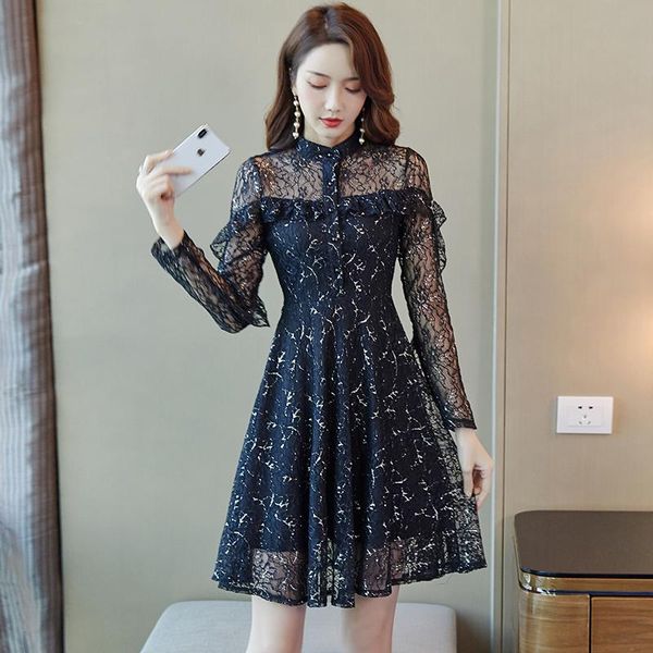 casual dresses 2021 korea black lace club long sleeve midi dress autumn vintage 2xl plus size elegant female runway bodycon vestidos, Black;gray
casual dresses 2021 korea black lace club long sleeve midi dress autumn vintage 2xl plus size elegant female runway bodycon vestidos, Black;gray