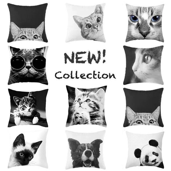 pillow case black white animals pillowcase decorative sofa cushion bed cover home decor car cute
pillow case black white animals pillowcase decorative sofa cushion bed cover home decor car cute
