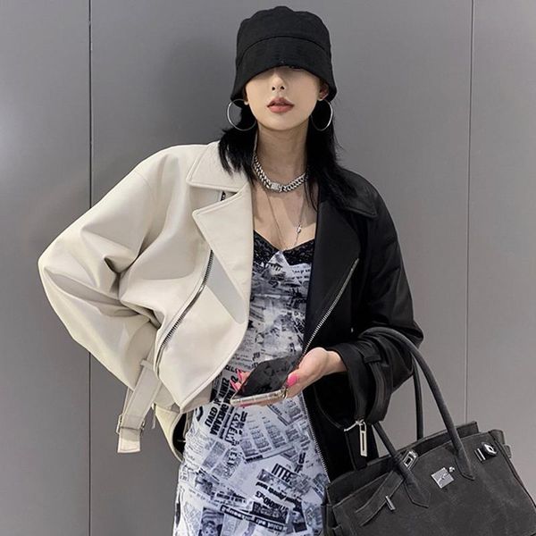 women's fur & faux zoki autumn patchwork pu leather jacket women loose casual bikerjackets sashes female outwear street wear fashion 20, Black
women's fur & faux zoki autumn patchwork pu leather jacket women loose casual bikerjackets sashes female outwear street wear fashion 20, Black