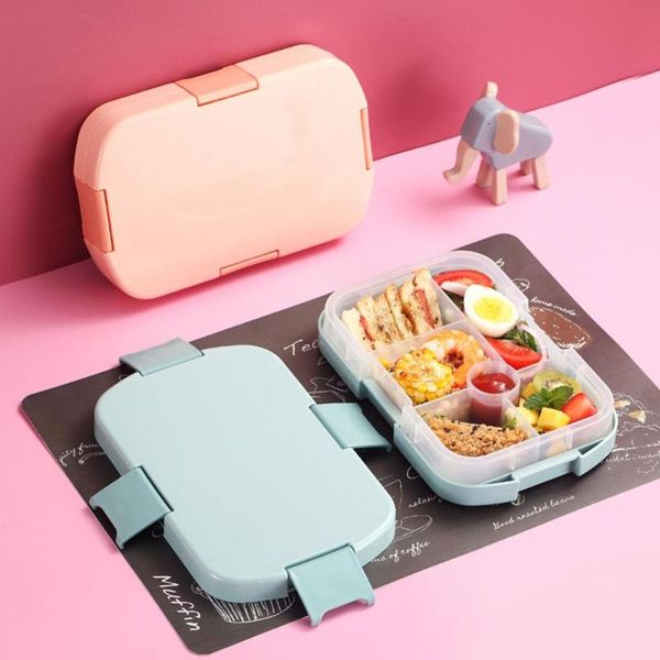 dinnerware sets 920ml simple and practical six-cell pink blue lunch box portable grade pp microwave tableware
dinnerware sets 920ml simple and practical six-cell pink blue lunch box portable grade pp microwave tableware