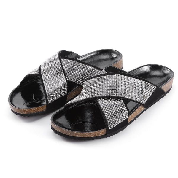 slippers women's slides beach flip flops crystal roman casual shoes sandals non-slip female slippers#, Black
slippers women's slides beach flip flops crystal roman casual shoes sandals non-slip female slippers#, Black