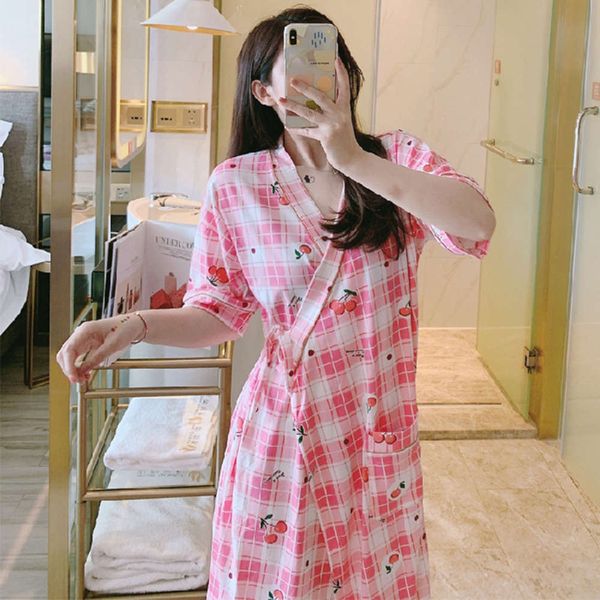 bathrobe cherry kimono bathrobe short sleeve summer pajamas lace up cute cartoon sweet princess student large home
bathrobe cherry kimono bathrobe short sleeve summer pajamas lace up cute cartoon sweet princess student large home
