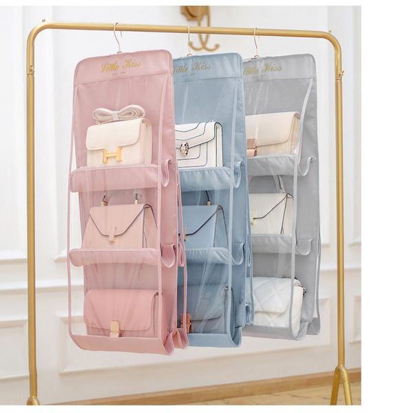 storage boxes & bins 6/8 pockets handbag organizer colgador de bolsos armario double-sided hanging closet bag portaborse da armadio
storage boxes & bins 6/8 pockets handbag organizer colgador de bolsos armario double-sided hanging closet bag portaborse da armadio