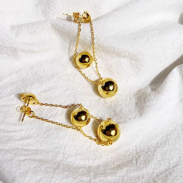 stud japan korea 2021 for women earrings stainless steel luxury jewelry ball pendant punk gold gift classic temperament, Golden;silver
stud japan korea 2021 for women earrings stainless steel luxury jewelry ball pendant punk gold gift classic temperament, Golden;silver