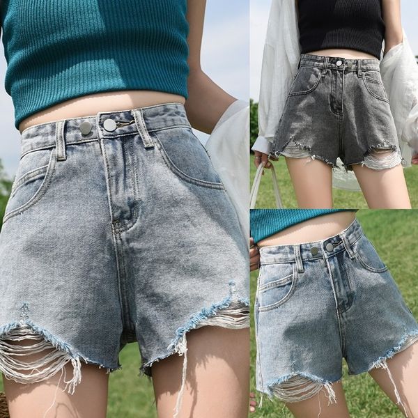 women's shorts 2020 denim high waist summer new ins loose straight versatile age reducing net red a-line elegant pants, White;black
women's shorts 2020 denim high waist summer new ins loose straight versatile age reducing net red a-line elegant pants, White;black