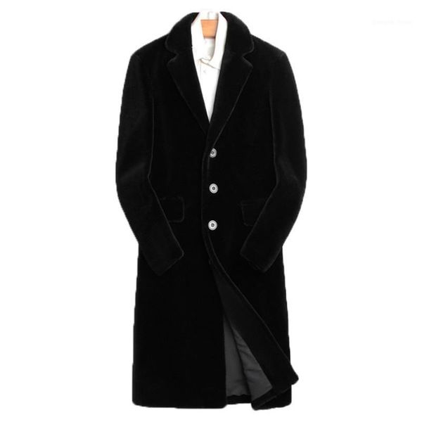 men's leather & faux autumn men sheep shearing wool coat real fur winter long single button warm parka black fashion overcoat outwear
men's leather & faux autumn men sheep shearing wool coat real fur winter long single button warm parka black fashion overcoat outwear
