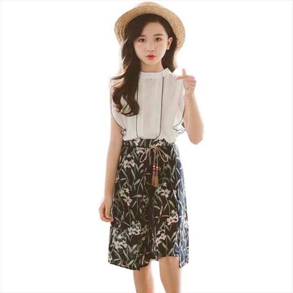 girls clothes set solid vest floral skirt 2pcs summer teenage children clothing 6 8 10 12 13 14 year, White
girls clothes set solid vest floral skirt 2pcs summer teenage children clothing 6 8 10 12 13 14 year, White