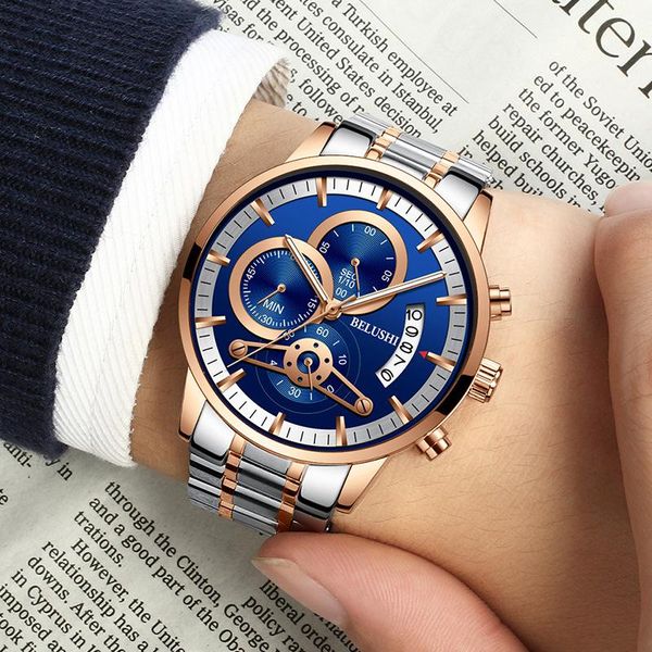 wristwatches luxury men's steel band six-pin chronograph autumn business luminous waterproof quartz watch 2021 trend men watches, Slivery;brown
wristwatches luxury men's steel band six-pin chronograph autumn business luminous waterproof quartz watch 2021 trend men watches, Slivery;brown