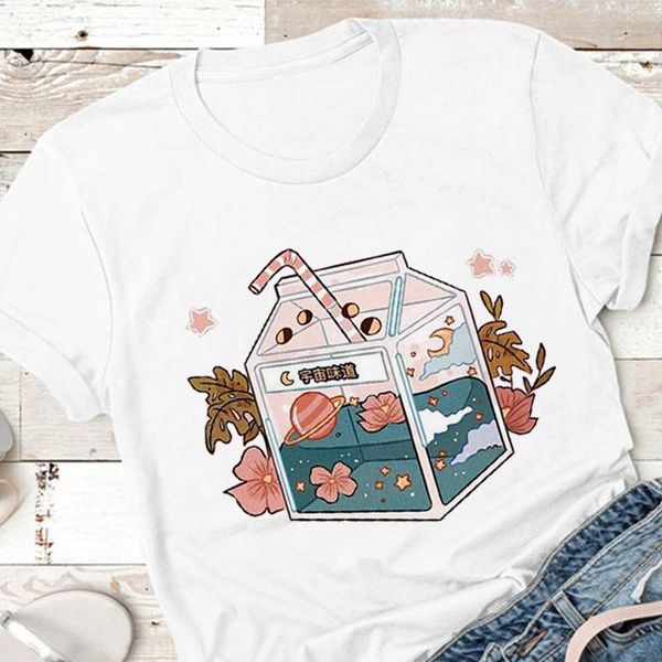 women's t-shirt 2021 milk juice drink cute cartoon women t shirt harajuku kawaii spring summer tshirt casual tumblr outfit fashion, White
women's t-shirt 2021 milk juice drink cute cartoon women t shirt harajuku kawaii spring summer tshirt casual tumblr outfit fashion, White