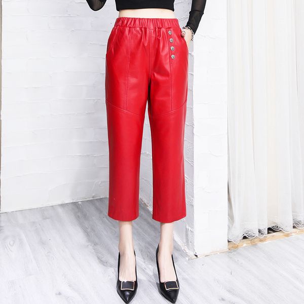 women's pants & capris 2021 spring 9th genuine leather of sheeo royal c269, Black;white
women's pants & capris 2021 spring 9th genuine leather of sheeo royal c269, Black;white