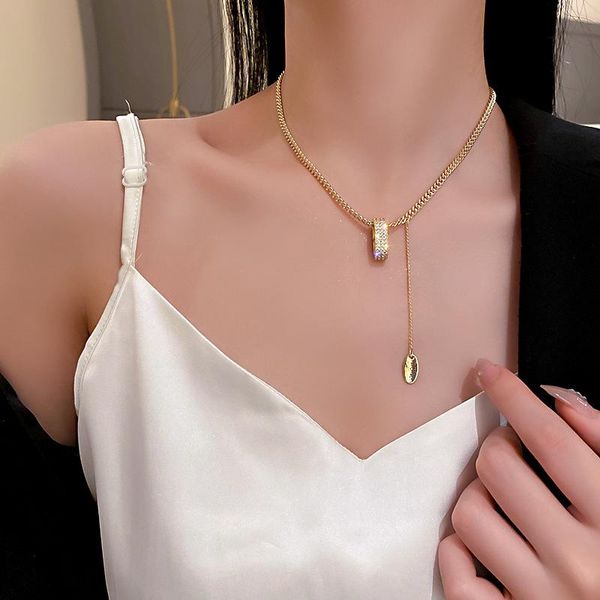 chains south korea fashionable personality tide circle necklace choker chain clavicle celebrity temperament design, Silver
chains south korea fashionable personality tide circle necklace choker chain clavicle celebrity temperament design, Silver