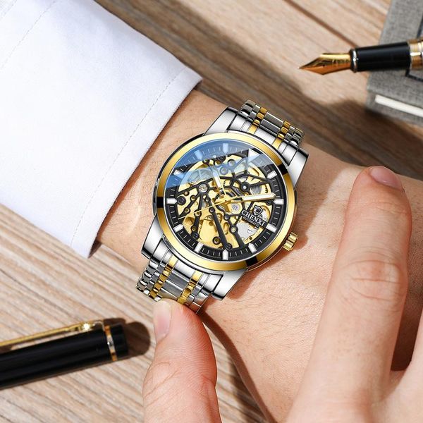 wristwatches chenxi men's high-end mechanical watch business waterproof luminous automatic luxury steel band hollow wa209, Slivery;brown
wristwatches chenxi men's high-end mechanical watch business waterproof luminous automatic luxury steel band hollow wa209, Slivery;brown