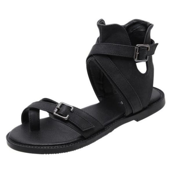 sandals female summer comfortable flat women fashion wild student clip toe roman zapatos de mujer kl172, Black
sandals female summer comfortable flat women fashion wild student clip toe roman zapatos de mujer kl172, Black
