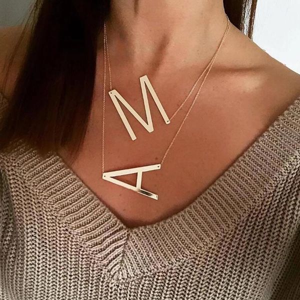 pendant necklaces large initial necklace 100% stainless steel jewelry big letter a-z gold gifts, Silver
pendant necklaces large initial necklace 100% stainless steel jewelry big letter a-z gold gifts, Silver