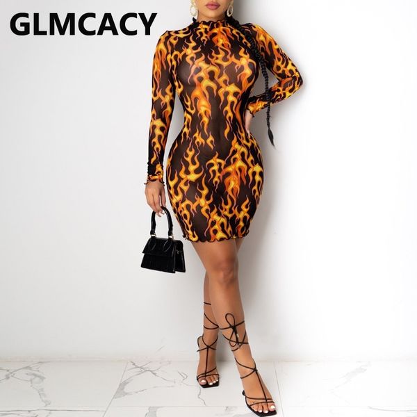 women fire printed mesh dress long sleeve bodycon party club dresses 210702, Black;gray
women fire printed mesh dress long sleeve bodycon party club dresses 210702, Black;gray