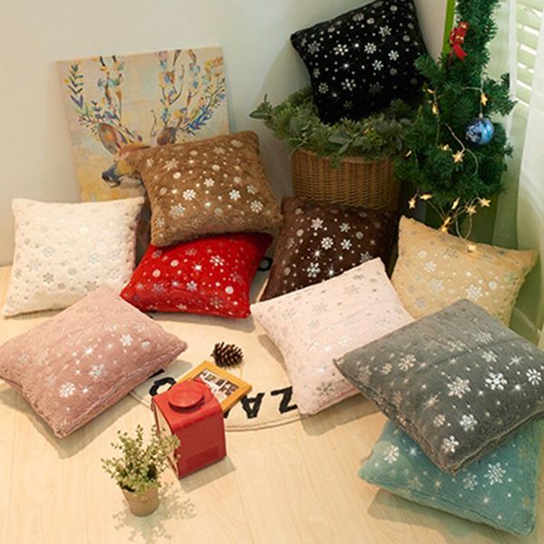 cushion/decorative pillow 45cmx45cm soft plush snowflake pillowcase for home sofa room ornaments xmas pendant christma gifts happy year deco
cushion/decorative pillow 45cmx45cm soft plush snowflake pillowcase for home sofa room ornaments xmas pendant christma gifts happy year deco