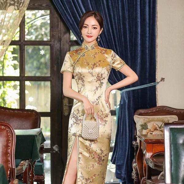 ethnic clothing traditional chinese qipao dress lady vintage elegant plus size cheongsam slim split vestidos halloween carnival party, Red
ethnic clothing traditional chinese qipao dress lady vintage elegant plus size cheongsam slim split vestidos halloween carnival party, Red