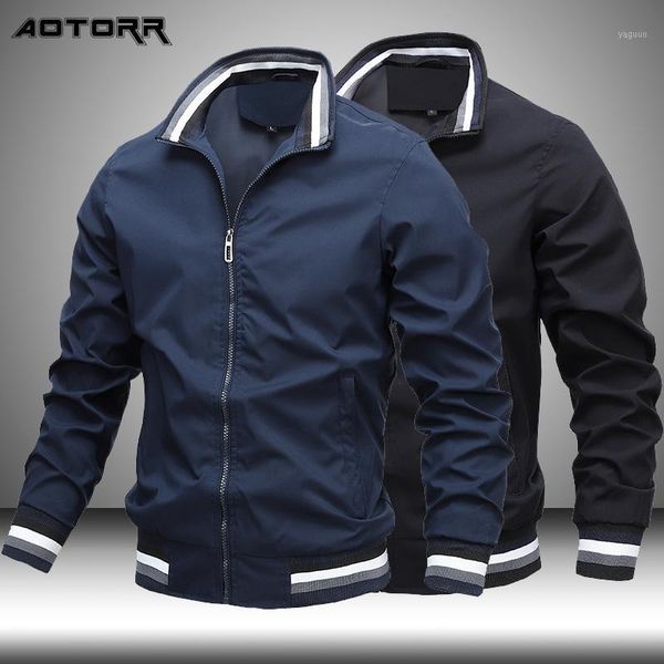 men's jackets brand mens jacket spring autumn sports coats men fashion stand collar cardigan solid color zipper casual clothing, Black;brown
men's jackets brand mens jacket spring autumn sports coats men fashion stand collar cardigan solid color zipper casual clothing, Black;brown