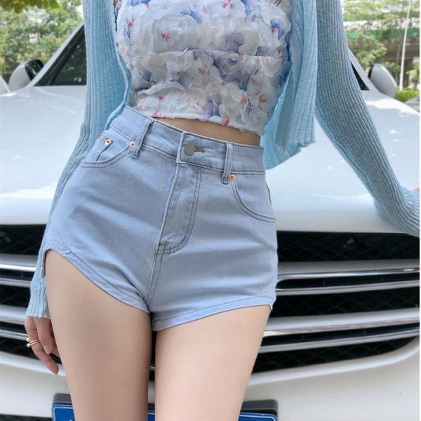 women's shorts womengaga light blue denim jeans summer 2021 high waist slim hip hypershorts fashion db8c, White;black
women's shorts womengaga light blue denim jeans summer 2021 high waist slim hip hypershorts fashion db8c, White;black