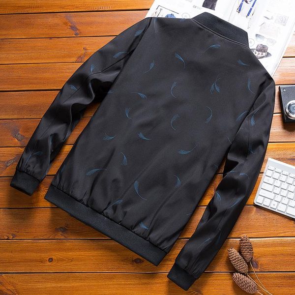 gman spring autumn outwear zipper closure stand collar men's fashion jacket blue feather printing style clothing m-5xl 1971 jackets, Black;brown
gman spring autumn outwear zipper closure stand collar men's fashion jacket blue feather printing style clothing m-5xl 1971 jackets, Black;brown