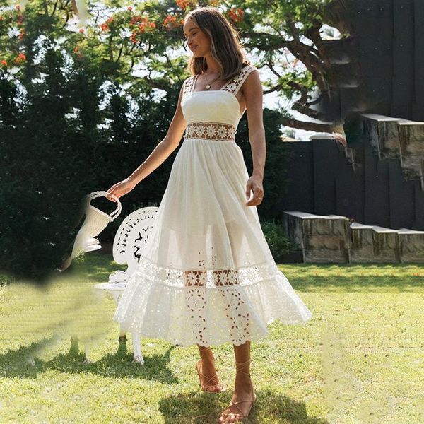 casual dresses summer hollow out lace midi dress women white high waist ruffle backless slip female 2021 boho fashion ladies vestidos, Black;gray
casual dresses summer hollow out lace midi dress women white high waist ruffle backless slip female 2021 boho fashion ladies vestidos, Black;gray