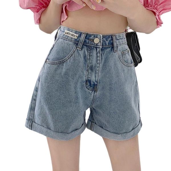 women's jeans fashion straight high waist rolled edge denim shorts women 2021 summer korean clothing, Blue
women's jeans fashion straight high waist rolled edge denim shorts women 2021 summer korean clothing, Blue