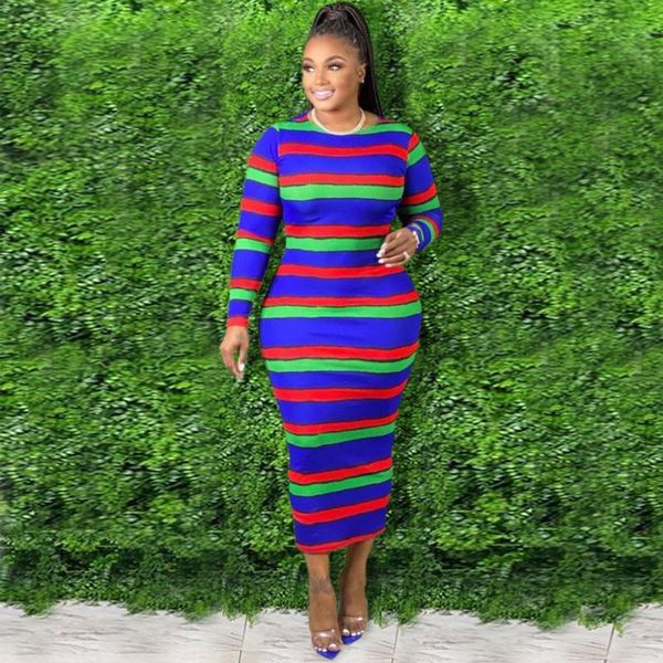 plus size dresses zjfzml zz women clothing rainbow striped print long sleeve package hip skinny dress drop wholesale, Black
plus size dresses zjfzml zz women clothing rainbow striped print long sleeve package hip skinny dress drop wholesale, Black