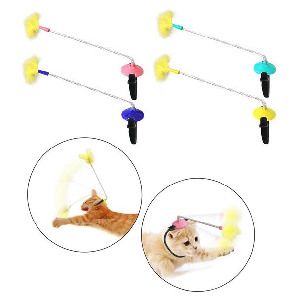 cat toys interactive toy stick feather wand pet supplies