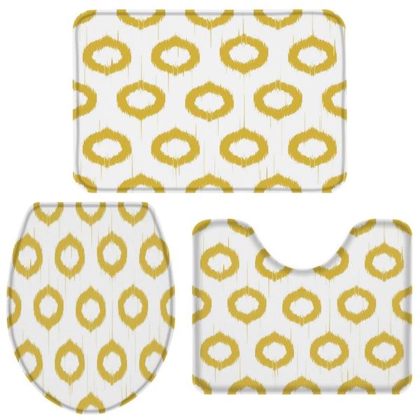 yellow geometric figure circle pattern bathroom set toilet cover mat pedestal rug non-slip accessories doormat bath accessory
yellow geometric figure circle pattern bathroom set toilet cover mat pedestal rug non-slip accessories doormat bath accessory