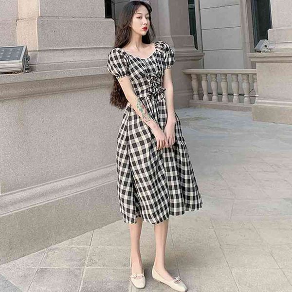 women's t-shirt french chic vintage square neck sleeve es womens summer waist lace-up ball gown long plaid ladies jurkjes zomer 25, White
women's t-shirt french chic vintage square neck sleeve es womens summer waist lace-up ball gown long plaid ladies jurkjes zomer 25, White