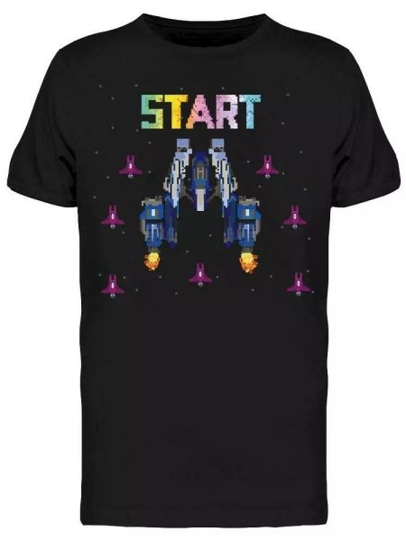 retro space warship videogames tee men's -image by shutterstock, White;black
retro space warship videogames tee men's -image by shutterstock, White;black