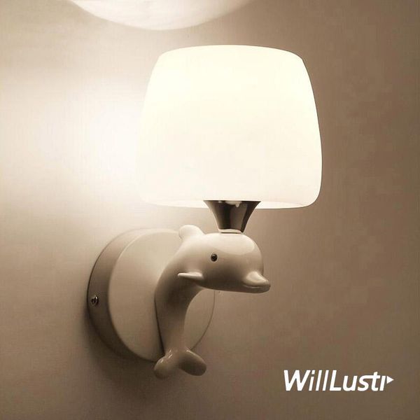 wall lamp milk white glass creative resin dolphin sconce el cafe bakery aisle living room bedside single double head lighting
wall lamp milk white glass creative resin dolphin sconce el cafe bakery aisle living room bedside single double head lighting