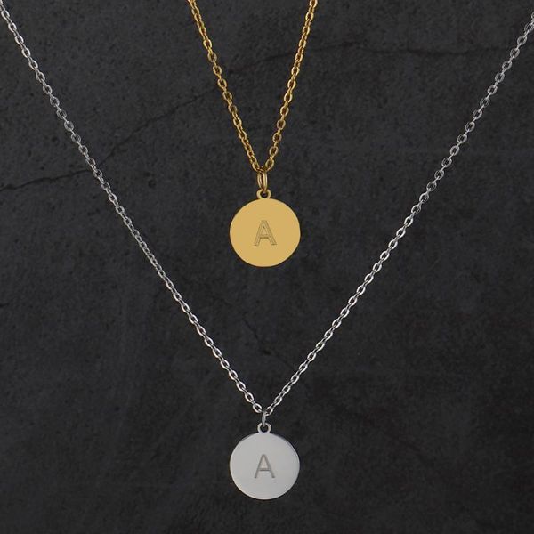 chains fashion stainless steel disc pendant letters necklaces gifts for the year chain initial charms necklace womens, Silver
chains fashion stainless steel disc pendant letters necklaces gifts for the year chain initial charms necklace womens, Silver