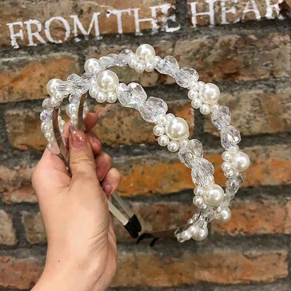 hairpin korean fairy pearl hairband hand made beaded crystal headband ins net red headdress night market hair accessories, Golden;silver
hairpin korean fairy pearl hairband hand made beaded crystal headband ins net red headdress night market hair accessories, Golden;silver