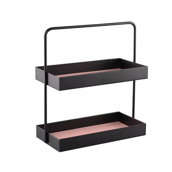 bathroom storage & organization double layer leather pad metal tray, porch sundries, cosmetics, jewelry finishing snack tea tray
bathroom storage & organization double layer leather pad metal tray, porch sundries, cosmetics, jewelry finishing snack tea tray