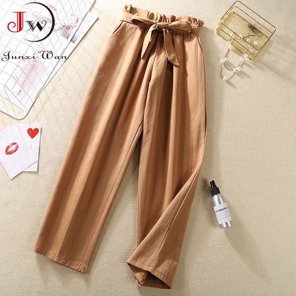 spring summer cotton harem pants women bow lace up solid elastic waist casual korean sweet girls ankle-length long trousers 210510, Black;white
spring summer cotton harem pants women bow lace up solid elastic waist casual korean sweet girls ankle-length long trousers 210510, Black;white