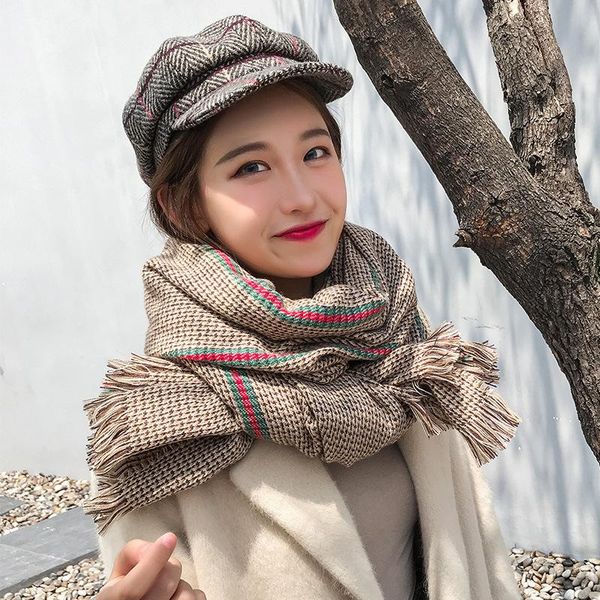 scarves korean version thickened british classic thousand bird plaid scarf fashion female autumn winter student dual purpose, Blue;gray
scarves korean version thickened british classic thousand bird plaid scarf fashion female autumn winter student dual purpose, Blue;gray