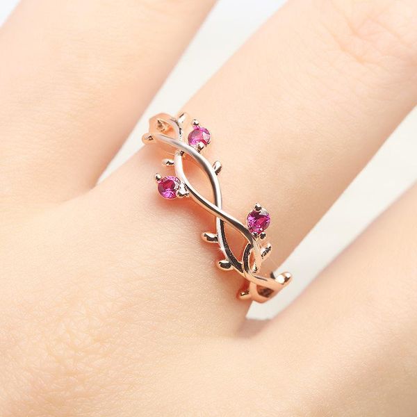 wedding rings girl's simple flower cute rose red zircon stone vine leaves finger ring engagement bands gifts size 5 - 10, Slivery;golden
wedding rings girl's simple flower cute rose red zircon stone vine leaves finger ring engagement bands gifts size 5 - 10, Slivery;golden