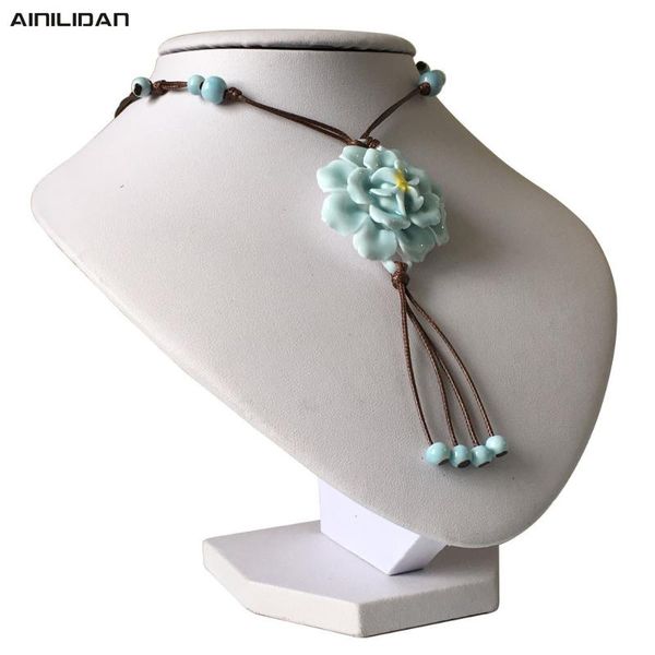 pendants ainilidan china jindezhen ceramics jewelry manual long sweater chain ethnic style hand pinch flower ceramic necklace, Black
pendants ainilidan china jindezhen ceramics jewelry manual long sweater chain ethnic style hand pinch flower ceramic necklace, Black