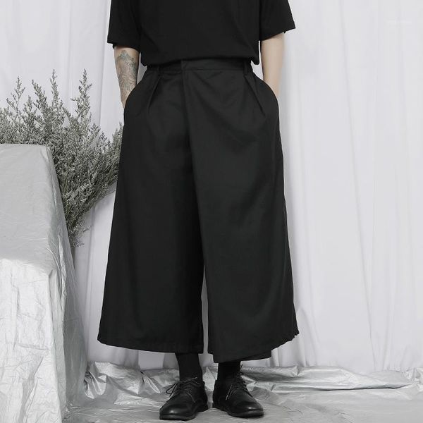 men's pants original casual capris japanese yamamoto fashion niche design asymmetric loose wide leg, Black
men's pants original casual capris japanese yamamoto fashion niche design asymmetric loose wide leg, Black