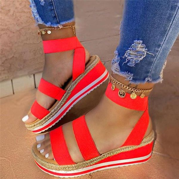 summer sandals women wedges platform ladies shoes 2021 mixed candy color casual girls slip on ankle strap 43, Black
summer sandals women wedges platform ladies shoes 2021 mixed candy color casual girls slip on ankle strap 43, Black