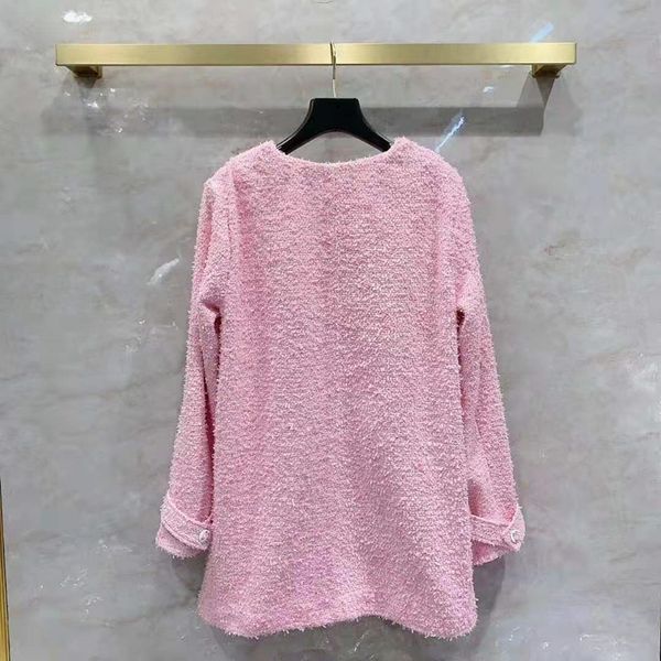 women's european wear winter style long-sleeved v-neck fashionable pink tweed coat cwvm, Black;brown
women's european wear winter style long-sleeved v-neck fashionable pink tweed coat cwvm, Black;brown