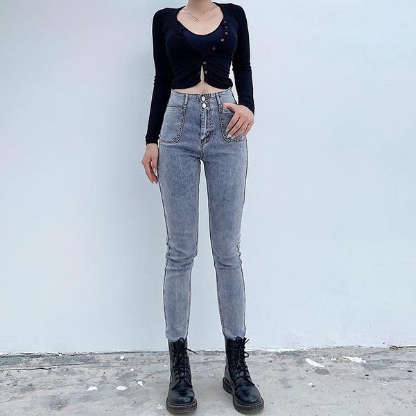women's jeans street trend high waist pocket versatile tight denim pants women 2021, Blue
women's jeans street trend high waist pocket versatile tight denim pants women 2021, Blue