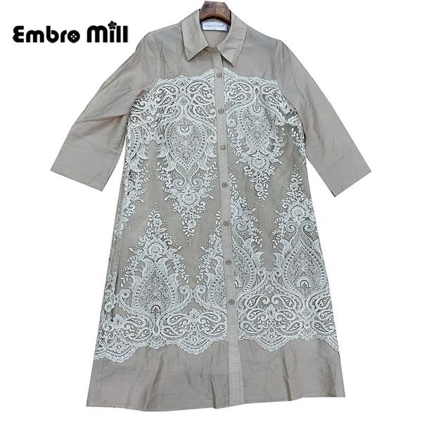 women's trench coats summer stand collar three quarter-sleeved loose waist chinese style retro embroidery lady dress coat female -3xl, Tan;black
women's trench coats summer stand collar three quarter-sleeved loose waist chinese style retro embroidery lady dress coat female -3xl, Tan;black