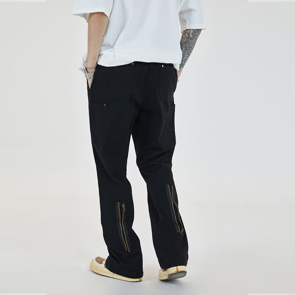 pants fashionable the high street zipper button tooling flared men's trend loose casual, Black
pants fashionable the high street zipper button tooling flared men's trend loose casual, Black