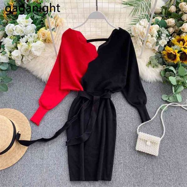 elegant women patchwork color bandage maxi dress autumn winter fashion knitted dresses office lady bodycon vestidos 210601, Black;gray
elegant women patchwork color bandage maxi dress autumn winter fashion knitted dresses office lady bodycon vestidos 210601, Black;gray