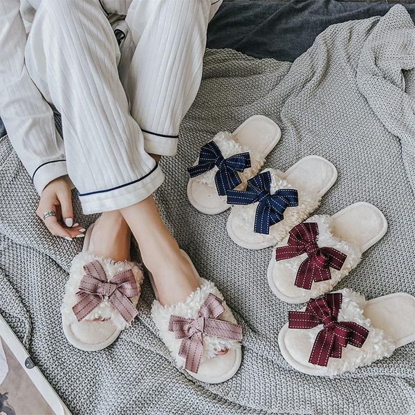 slippers 2021 bow-tie wool women's autumn/winter home non-slip warm indoor cotton, Black
slippers 2021 bow-tie wool women's autumn/winter home non-slip warm indoor cotton, Black