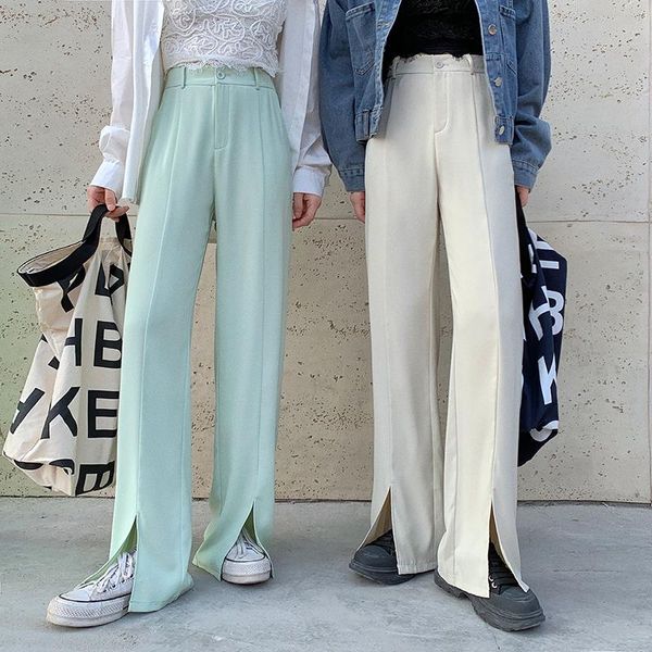 women's pants & capris front split suits wide leg high waist trouser female plus size black apricot draped office ladies pink girls, Black;white
women's pants & capris front split suits wide leg high waist trouser female plus size black apricot draped office ladies pink girls, Black;white