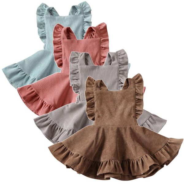 girl's dresses summer toddler kids baby girl corduroy dress ruffles sleeveless solid knee-length bowknot sundress 6m-5y, Red;yellow
girl's dresses summer toddler kids baby girl corduroy dress ruffles sleeveless solid knee-length bowknot sundress 6m-5y, Red;yellow